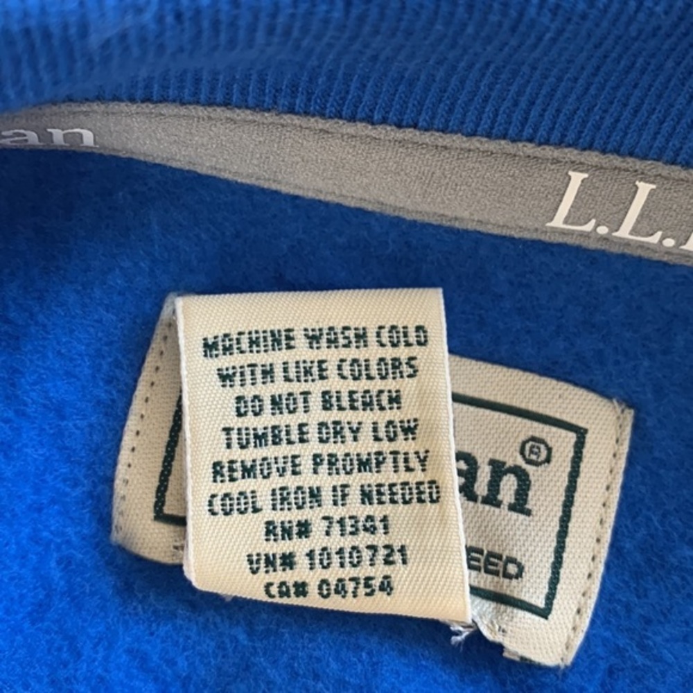 L.L. Bean Men’s M Colorblock Crewneck Sweatshirt Striped Blue & Gray - Picture 5 of 9